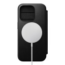 Nomad iPhone 15 Pro Nomad Modern Leather Folio Deksel - MagSafe Kompatibel - Svart