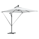  Kantilever bananparasol med lås sand 249 x 249 x 250 cm