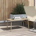 vidaXL Hage salongbord rektangulær beige 80x40x37 cm polyrotting