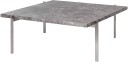 Fritz Hansen - Pk61 Gråbrun Marmor Mattslipad Sofabord Poul Kjærholm Grå Metall/stein