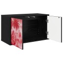 vidaXL Vegghengt TV skap AACHEN 69 x 33 x 40 cm Svart eik
