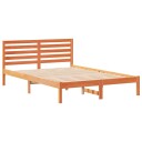  Sengestamme med hodegjerde Voksbrun 140 x 220 cm Heltre furu