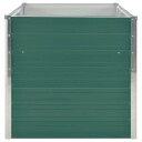 vidaXL Forhøyet hagebed 160x80x77 cm galvanisert stål grønn