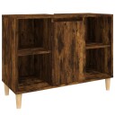 vidaXL Servantskap røkt eik 80x33x60 cm konstruert tre