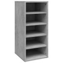 vidaXL Skoskap betonggr? 31,5x35x70 cm sponplate