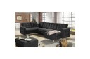 Seksjon Eltap Asgard U 326x202x93 cm   Soft 11 Svart