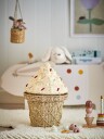 Bloomingville Cillie Kurv M/lokk Beige Ø28cm