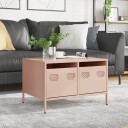  TV-benk rosa 68x50x43,5 cm kaldvalset stål 8721102929960