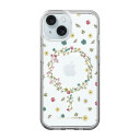 Ideal Of Sweden MagSafe Kompatibel iPhone 15 Mobildeksel med Transparent Floral Design