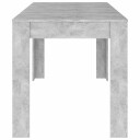 Spisebord betonggrå 140x74,5x76 cm sponplate 8720286587270