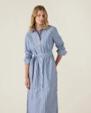 Lexington Clothing Casual Long Poplin Shirtdress   Blue   L