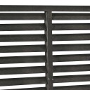 vidaXL Lamellgjerde WPC 180x180 cm svart
