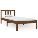 vidaXL Sengeramme honningbrun heltre 75x190 cm 2FT6 Small Single