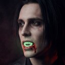 Partydeco Selvlysende Vampyrtenner STD13