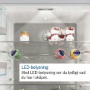 Bosch Serie 4 Integrert Kjøleskap 310L Hvit med Digitalt LCD Termometer