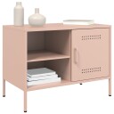  TV-benker 2 stk rosa 68x39x50,5 cm stål 842997