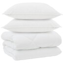 Vidaxl Vinter Dynen med pute 3 pcs Hvit 240 x 220 cm Mikrofiber