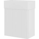 Proline møbler 40x23x40cm hvit høyglans med 1 trykkdør