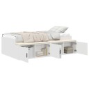 Lagerbed Hvit 90x190 cm