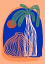 Blue Oasis Vases Plakat Plakat / 100x150cm
