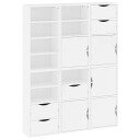  Sideskap 6 stk ODDA hvit 40x24x79 cm heltre furu