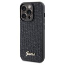 Guess Case For Iphone 14 Pro 6,1&Amp Amp Quot  Guhcp14lpmsdgsk Hc Pu Disco Script Metal Black
