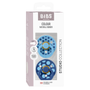 BIBS Pacifier Studio Colour Polka Mix Latex Breeze/Cornflower Siz