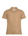 Anerkjendt Akleon Structure S/S Shirt 3 - Beige - XL
