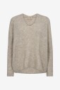 MOS MOSH Genser mThora V neck Knit Beige