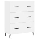 vidaXL Skjenk hvit 69,5x34x90 cm konstruert tre