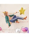 PartyDeco Partyhatter 18th Birthday Gull Metallic - 6-pakning