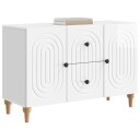  TV skap Høgglans hvit 89 x 34,5 x 60 cm Konstruert tre