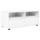  TV skap Høyglanset hvit 100 x 48 x 43 cm Konstruert tre