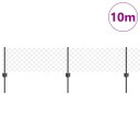 Gjerde med innlegg. Grå 0.4 x 10 m Stål