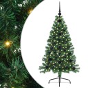  Kunstig Forhåndsopplyst Juletre med 150 LED grønn 120 cm PVC