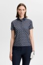 J. Lindeberg Tour Tech Print Polo   CARDI JACQUARD S   JL NAVY   M