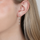 Snö Of Sweden Karan Chain Ear Silver & White Onesize