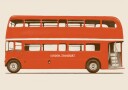 London dobbeltdekker Plakat / 21x30