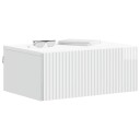  Vegghengt Nattbord 2 pcs Høgglans hvit 49 x 34,5 x 20 cm