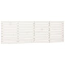 vidaXL Veggmontert sengegavl hvit 206x3x63 cm heltre furu