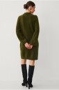 Ellos Collection   Strikket kjole med lange ermer   Grønn