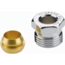 Klemring. G1/2"A, Ø12 mm, krom+Cu