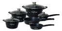 Northix Casserie sett i 10 deler svart stilig design