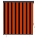 vidaXL Utendørs rullegardin 140x250 cm oransje og brun