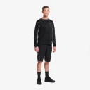Revolutionrace Herre Overdeler Langermede skjorter Shred Long sleeved MTB Jersey Herre Black/Turbulence Blue 3XL