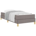  Boksfjær Seng Taupe Brun 90 x 200 cm Stoff konstruert tre