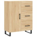  Skjenk sonoma eik 69,5x34x90 cm konstruert tre