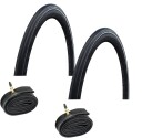 2 dekk + 2 slanger Schwalbe One Plus 700x25C foldedekk