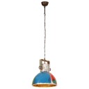 vidaXL Industriell hengelampe 25 W flerfarget rund 40 cm E27