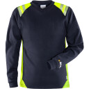 Fristads T-Shirt Flam Dam 7358 Tfl Marinblå/varsel Gul M